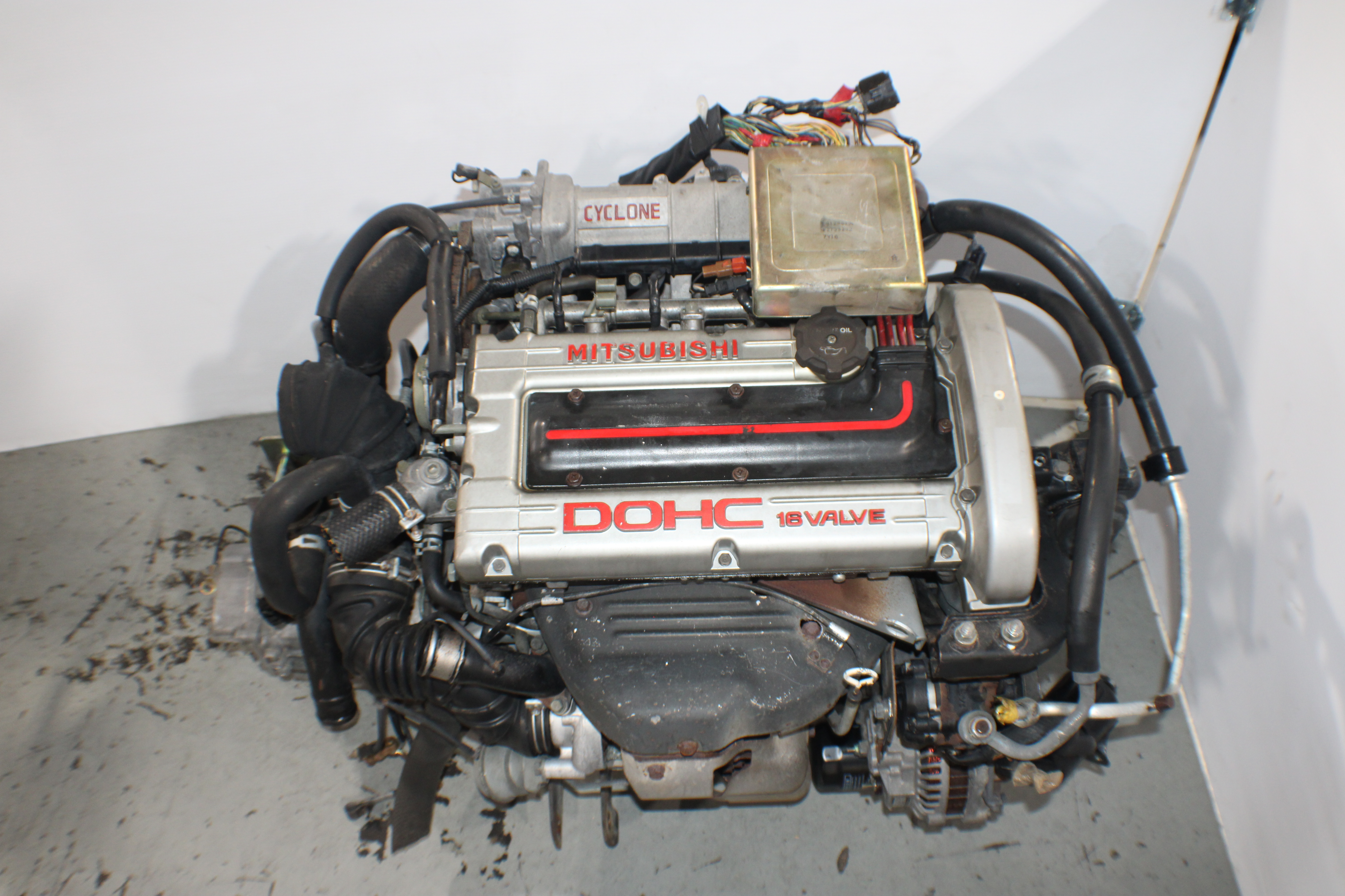1990-1991-1992-1993-1994 Mitsubishi ECLIPSE 4G63T Turbo Cyclone 6 bolts Engine & 5 Speed FWD Transmission Wiring Ecu