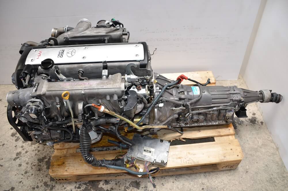 JDM TOYOTA 1JZGTE VVTI TURBO ENGINE 1JZ FRONT SUMP TRANS WIRING ECU 1JZ