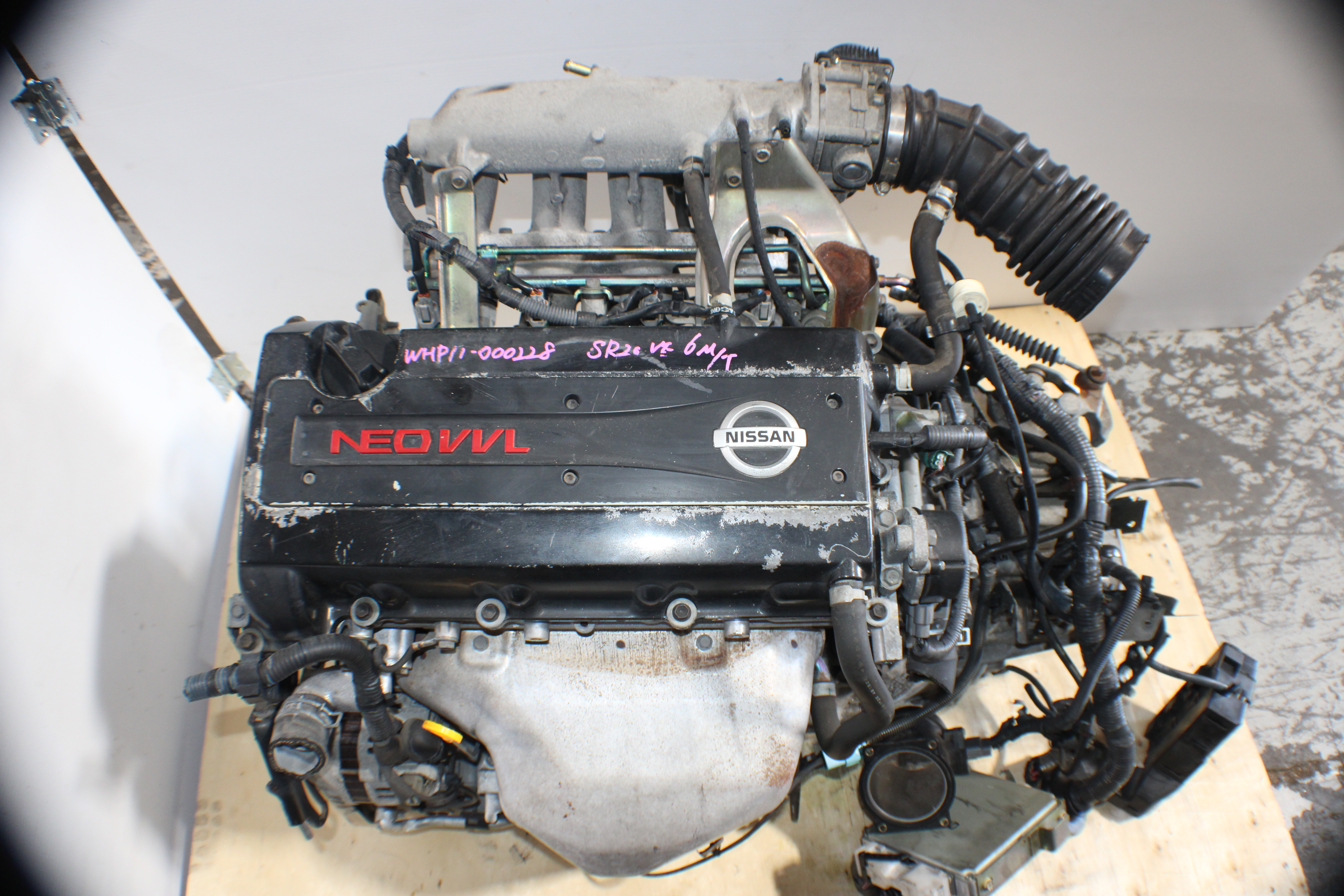 JDM NISSAN PRIMERA SR20VE P12 NEO VVL SR20VE MOTOR 2.0L SR20VE ENGINE 6 SPEED TRANSMISSION WIRING ECU